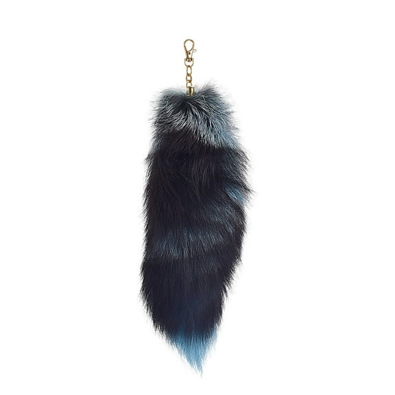 50 cm Long 3D Cute Tail Keychain Pendant Women Key Ring Holder Pompoms Key Chains Fashionable Hairy Tail Blanks for Crafting