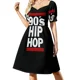 thumbnail image 1 of Vestido sin mangas de hip hop de los 90, vestido de dama de honor, vestidos largos para mujer, vestido, 1 of 7