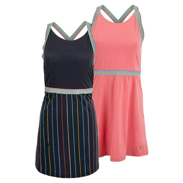 Fila Cross Court Cross Tennis Dress ( LARGE India Ink/Rb St ) - Walmart.com
