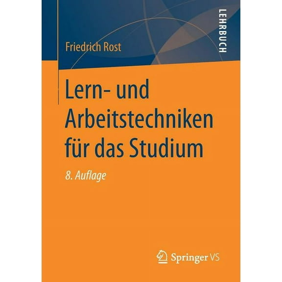 Lern- Und Arbeitstechniken FÃ¼r Das Studium, (Paperback)