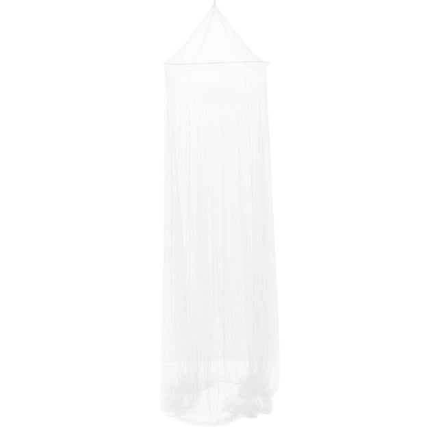 EeaseMX Cortinas cónicas de encaje para cama, dosel y mosquitera (blanco)