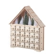 thumbnail image 2 of Wooden Christmas Advent Calendar with 24 Empty Storage Drawers House Shape Christmas Countdown Calendar Home Decor, 2 of 8