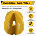thumbnail image 2 of 2PCS Gym Micro-Type Plates Dumbbell Fractional Weight Plate Rubber Fractional Weight Plates Add-on Aperture 35mm 0.5KG, 2 of 7