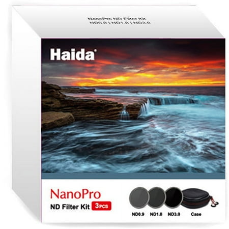 UPC: 6972288551007 | Haida NanoPro 58mm Neutral Density Filter Kit – ND8 ND64 ND1000 & Filter Case