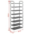 thumbnail image 2 of vidaXL Shoe Rack Shoe Storage Organizer Holder for Entryway Hallway Metal, 2 of 6