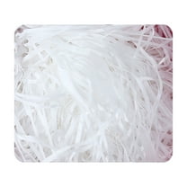 Summercome Basket Grass, Crinkle Cut Tissue Paper for Gift Box Wrapping Packing Filling, Recyclable DIY Craft Basket Shred Confetti Raffia Paper Filler Party Decoration, White, 80g 2.82oz