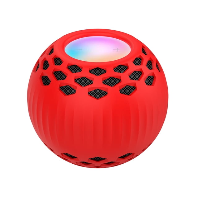 Funda protectora para HomePod Mini Altavoz inteligente con estuche de transporte portátil Estuche de silicona a prueba de polvo