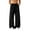 Black, variant on Jerdar Mens Pleated Wide Leg Old Money Baggy Pants Casual Zipper Fly Pants Elastic Waist Loose Fit Fall Long Trousers with Pockets