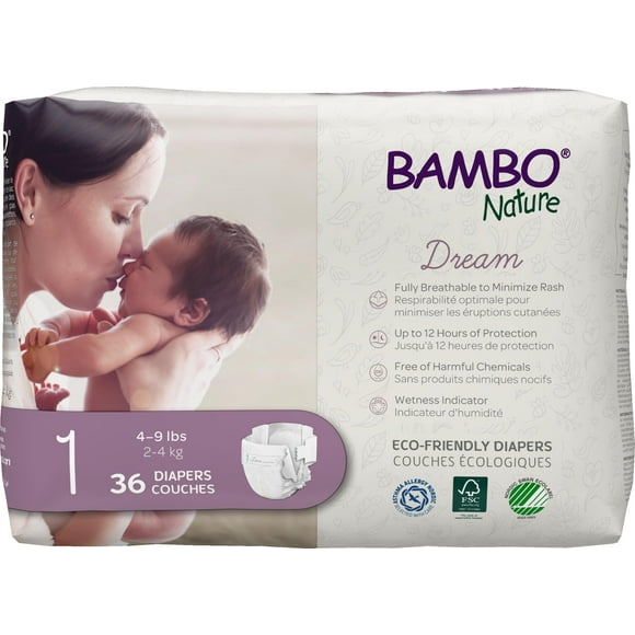Pañales para Bebé Bambo Nature Talla 1, Paquete de 216