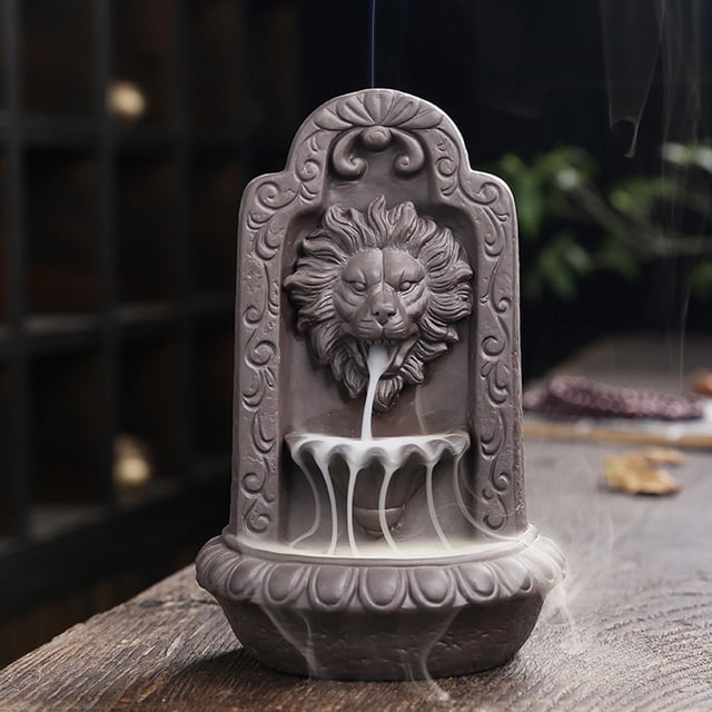 Quemador de de cascada, soporte de conos de artesanal , soporte de de reflujo para regalos, decoración de habitación Macarena Incensario de reflujo