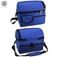 thumbnail image 6 of Luxtrada Insulated Lunch Tote Bag Oxford Thermos Hot/Cooler Adults Tote Food Lunch Portable Bag Zipper Storage Box Waterproof For Picnic Food Women Men (Blue), 6 of 9