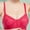 c01Red, variant on Arnsht Fashion Cute Leaf Embossing Lace Bras for Women Front Closure No Underwire Comfort Senior Wireless Snap Closing Bra Yellow 36/80