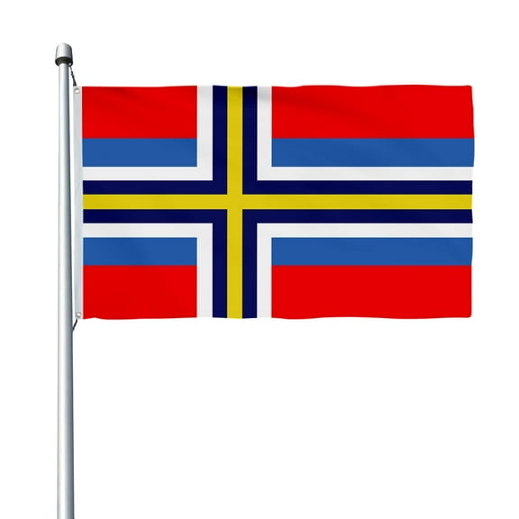 Aihccy Scandinavia Flag with Brass Grommets Size - 3x5Ft