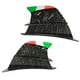 thumbnail image 4 of 2 alerones laterales para motocicleta, carenados, aletas, compatibles con NINJA 400, 250, Z900 y Z1000, estilo mármol brillante., 4 of 14