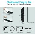 thumbnail image 2 of Pinzas adhesivas para suelos de madera, cinta antideslizante para alfombras que garantiza la prevención de caídas y una fácil instalación para alfombras de área, 24 pegatinas reutilizables para, 2 of 5