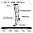 thumbnail image 3 of Bixox Lavender Flowers Print Compression Socks,Compression Socks Women & Men Circulation for Medical,Running,Athletic, 3 of 7