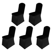 Banquet Chair Covers, Bleached White Spandex Slipcovers Pack of 10/20, Washable 18x19in for Wedding Party Hotel