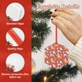 thumbnail image 4 of Cauagu Cute Poodle Dog Pattern Acrylic Christmas Pendant,1-Pack Christmas Ornaments Xmas Tree Decor Christmas Décor with Ribbon Cute Tree Hanging for Party Favors-Hexagon, 4 of 7