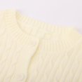 thumbnail image 7 of Women Button Down Crop Sweater Cardigan Long Sleeve Open Front Crewneck Cardigan Cute Knit Pullover Tops Woman Wool Long Coat Cardigan for Women Lightweight Couture Cardigan Trench Sweater for Women, 7 of 7