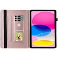 thumbnail image 4 of Feishell Case Fit for Apple iPad 10th Gen 10.9 inch 2022,Shockproof Retro Butterfly Embossed Pattern PU Leather Anti-scratch Card Slots Flip Kickstand Protective Case Cover,Rosegold, 4 of 11