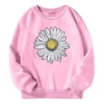 thumbnail image 2 of Tiijoy Toddler Girls Sweatshirt Sunflower Print Crew Neck Pullover Sweatshirt, Sizes 3-4T, 2 of 3
