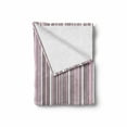 thumbnail image 2 of Geometric Soft Flannel Fleece Blanket, Stripes Pattern Modern Art Inspired Abstract Geometric Vertical Lines, Cozy Plush for Indoor and Outdoor Use, 60" x 80", Warm Taupe Pink White, by Ambesonne, 2 of 6