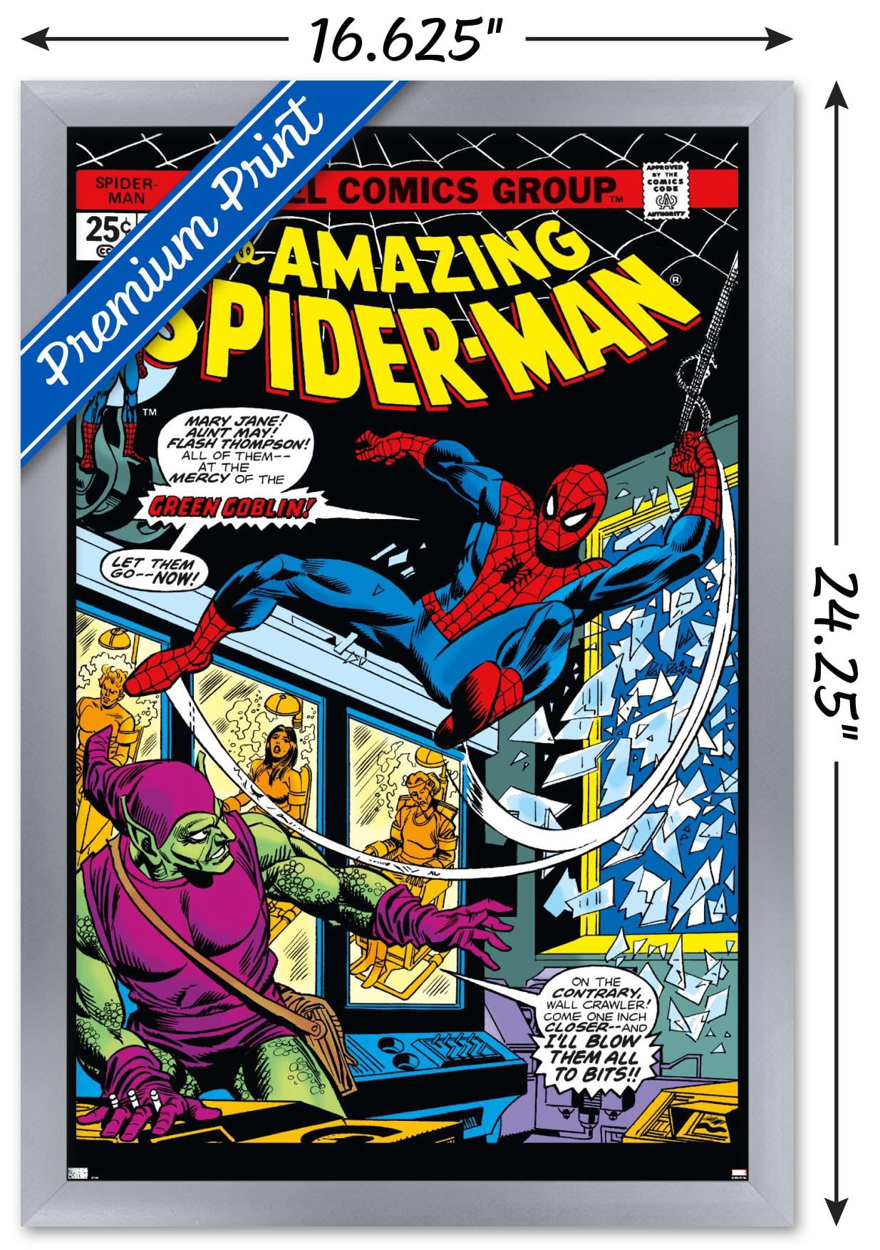 Marvel Comics - Spider-Man - Amazing Spider-Man #137 Wall Poster, 14.725" x 22.375", Framed