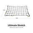 thumbnail image 2 of TOOLUXE 50970L Cargo Net, 6’ x 8’ Feet, Stretches to 10' x 14' Feet, 28 Nylon Hooks, 7" x 7" Mesh Truck Bed Net, SUV, Pickup Truck Bungee Cargo Net, 2 of 6
