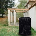 thumbnail image 4 of Table Cover Waterproof Round Patio Cool Bar Table Cover with Drawstrings, Fade Resistant Fabric for Cocktail Coffee Outdoor Furniture Side Tables, Black（There is only one protective bag）, 4 of 5