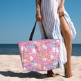 thumbnail image 5 of Lsque Sanrio Beach Travel Bag - Water-Resistant, Large Capacity Lightweight Tote with 7 Pockets for Women and Men - Perfect for Beach, Pool, Gym, and Travel, 5 of 6