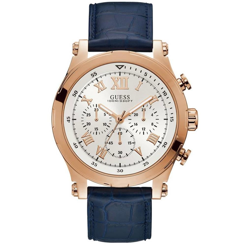 Leather Chronograph Watch U0673G3 