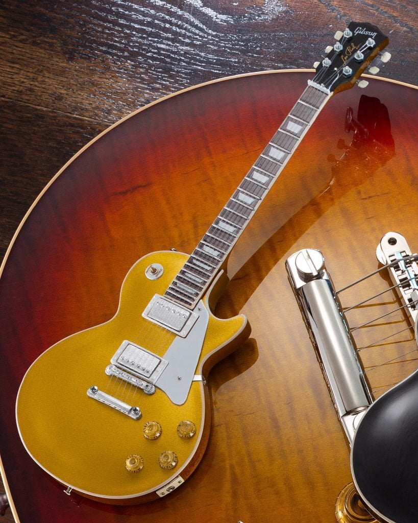 Gibson 1957 Les Paul Gold Top Mini Guitar Replica Collectible, Axe Heaven, Gifts