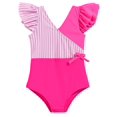 thumbnail image 1 of Traje de baño Mioglrie para niñas, de una sola pieza, color rosa, 2T-6T, 1 of 5