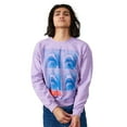 thumbnail image 3 of Jaws Shark Four Square Poster Art Crew Neck Long Sleeve Lilac Wash Adult Sweatshirt-Small, 3 of 4