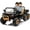 Black, variant on Rugerasy 24V Ride On Truck with Electric Dump Bed, 2 Seater Ride On Dump Truck Car with Parent Remote Control, 4WD Electric UTV with Music Player, Shovel, Led Lights,Green