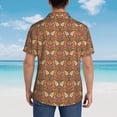 thumbnail image 4 of Susaid Owl Mandala Print Hawaiian Shirts for Men Women,Hawaiian Summer Short-Sleeve Casual Relaxed-Fit Button-Down,3X-Large, 4 of 7