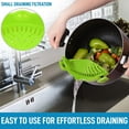 thumbnail image 2 of Zulay Kitchen ZULB086DWZQPD Zulay Passoire, Clip Réglable (Silicone) - [Petit] Vert, 2 of 6
