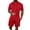 18#Red, variant on Men's Summer Beach Outfits 2 Piece Short Sets Shirts and Shorts Vacation Texture Sets for Men Light Brown L
