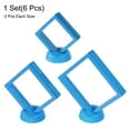 thumbnail image 3 of Marco flotante Uxcell de 6 piezas con base para joyas y medallas, color azul zafiro, 3 of 5
