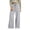 2# Light Gray, variant on Wide Leg Pants Women Fleece Soft Extra with Pockets Drawstring High Waist Pull-On Casual Petite Pants