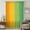 Green Orange, variant on Yellow Orange Ombre Sheer Curtains 45 Inches Long for Bedroom, Vertical Striped Gradient Modern Light Filtering Privacy Drapes, Breathable Semi Sheer Short Window Treatment for Kitchen Cafe Bathroom