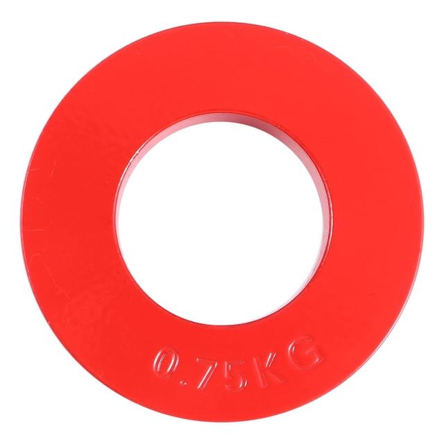 Phenofice Plaque d'Haltère Rouge Robuste à Trou Unique avec Poignée Confortable pour Entraînement de Force et entraînement Physique
