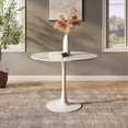 thumbnail image 1 of Placida Decor Marina Round Dining Table, 31.5 in Small White Kitchen Table for Dining Room, Breakfast Nook, Apartment, 1 of 9