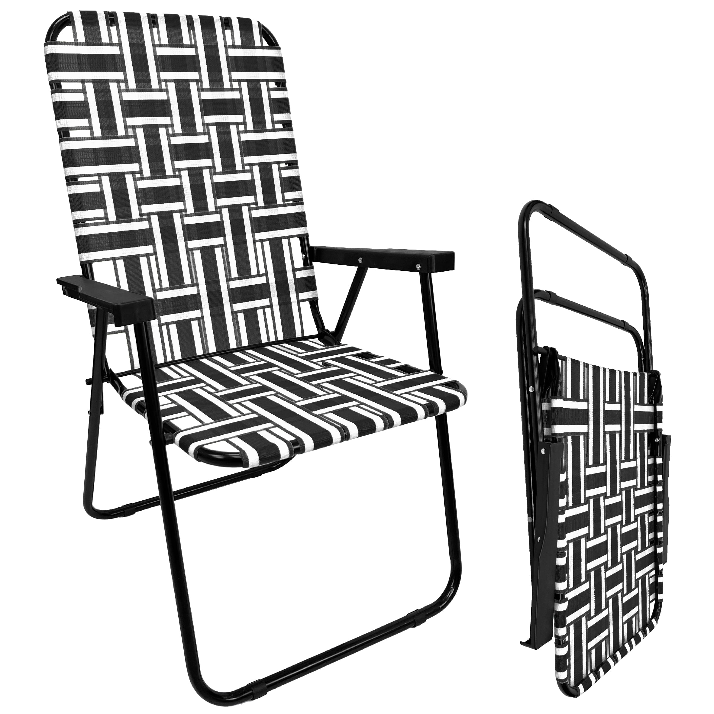 Web Chair – Lightweight & Portable – Retro Style Lawn Chair – High Back ...