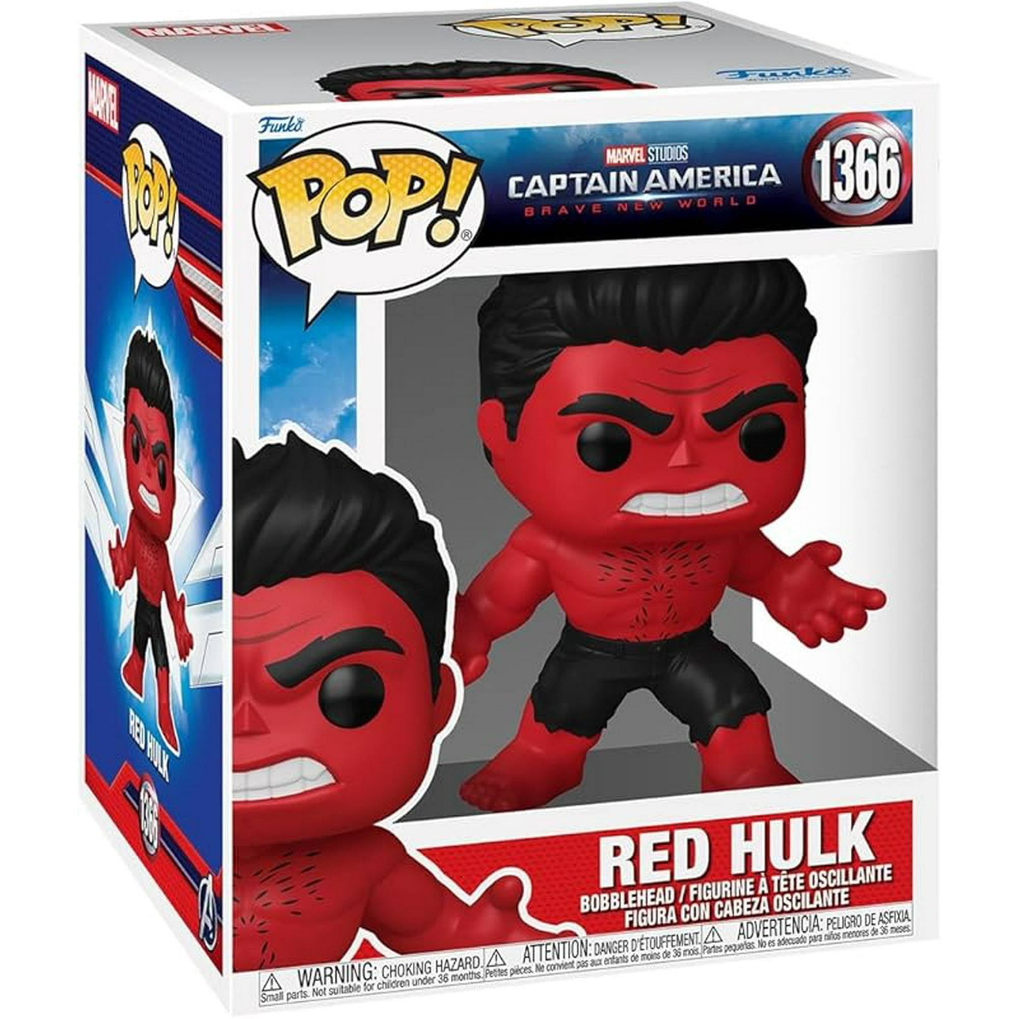 Funko POP! Super- Captain America - Brave New World - Red Hulk - Collectable Vinyl Figure - Gift Idea - Official Merchandise - for Kids & Adults - Movies Fans - Model Figure for Collectors