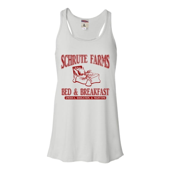 Womens Room Themes Schrute Farms Bed & Breakfast Flowy Racerback Tank Top T-Shirt