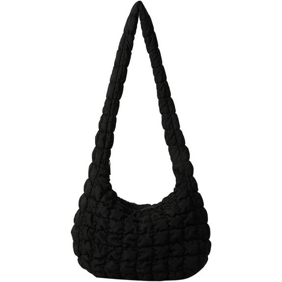 Kukuzhu Quilted Bag Puffer Tote Bag for Women Quilted Hobo Bag Puffy Bag Lightweight Quilted Padding Shoulder Bag