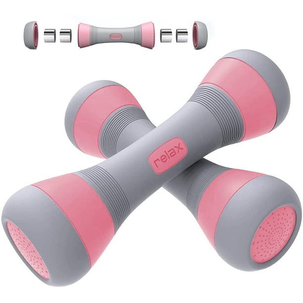 Adjustable Dumbbells (2.2-4.4lbs), Hand Weights Sets for Women Gym  Workouts, Core Home Fitness Free Weights 