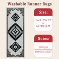 thumbnail image 6 of Hallway Runner Rug 2'x6' Washable Area Rugs Non Slip Laundry Rug Runner Floor Carpet Runners for Hallways Entryway Laundry Room Kitchen, 6 of 11