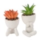 thumbnail image 2 of 2 Piezas De Decoración De Macetas Suculentas Artificiales, Linda Decoración Suculenta Falsa De Forma Humana Con Plantas Artificiales Para Estante De , Oficina, Decoración, 2 of 7